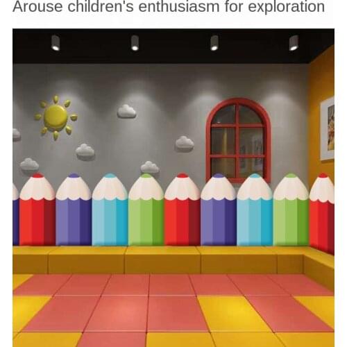 Wall Stickers Childrens Anti-collision Soft Bag Tatami Bedside Pencil Soft Surround Fence Wall Mat Home Furnishings