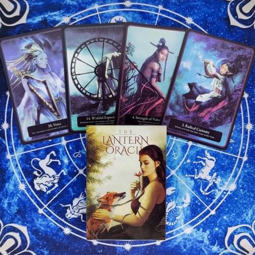 New The Lantern Oracle Card Tarot Cards Guidance Divination Deck Entertainment Parties Board Game 44Pcs/Box