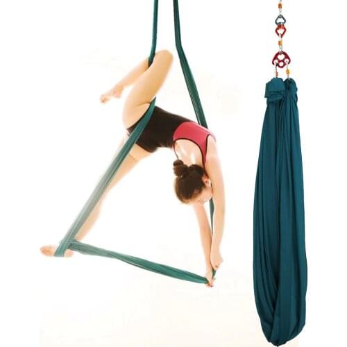 One Point Rotating Aerial Yoga Hammock 360 Spin Yoga Swing Sets Anti Gravity Yoga Equipment For yoga Exercise Trapeze fitness