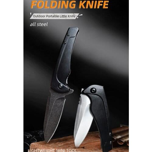 Portable High Quality 440 Steel Folding Knife Front Flipper Outdoor Camping Survival Hunting EDC Tools Knives Family Life Thing