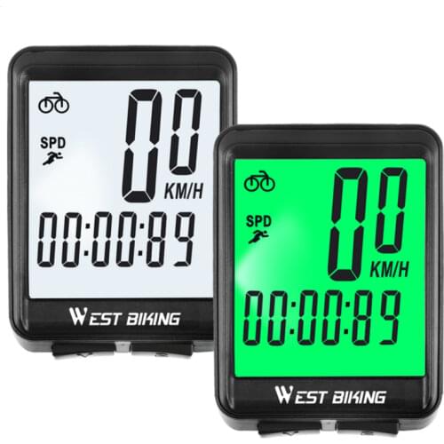 WEST BIKING Bicycle Computer Wireless Wired Cycling Computer Bicycle Speedometer LED Digital Rate Road MTB Bike Stopwatch