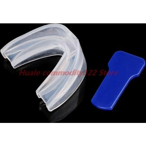New Mouth Guard Stop Teeth Grinding Anti Snoring Bruxism With Case Box Sleep Aid Eliminates Snoring Health Care