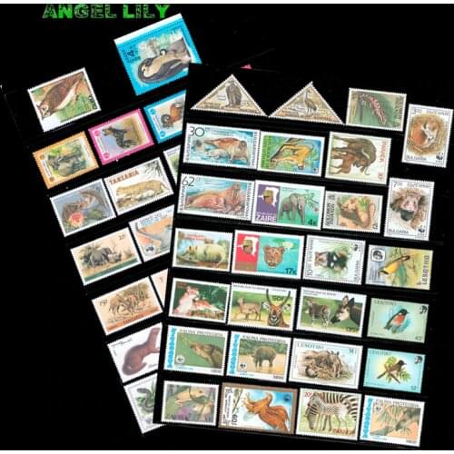 25 PCS Different All New Topic Animal Postage Stamps For Collection
