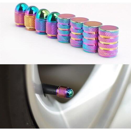 4 pcs/set Car Wheel Tire Valve Caps Aluminum Tyre Valve Stem Air Dust Caps for Hyundai Jaguar Jeep Kia Lexus Auto Accessories