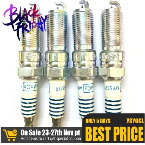 4PCS Spark plug SP-530 premium platinum resistance OE: SP-530 AYFS32YR Fit for Lincoln MKZ Ford C-Max Fusion 2013 2014 2015