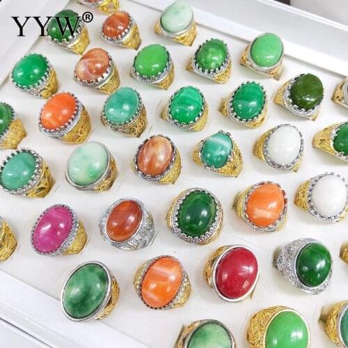 50pcs/Box Unisex Zinc Alloy Ring Set Ethnic Woman MenS Fashion Party Finger Rings For Anniversary Jewelry Gift Wholesale