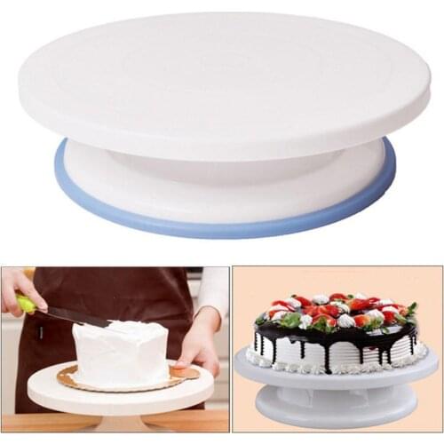 6pcs 10 inch Cake Stand Craft Turntable Set Platform Cupcake Rotating Plate Revolving Cake Baking Decorating Tools Dropshipping