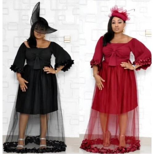 Africa Evening Party Dress African Dresses for Women 2020 New Dashiki Traditional Mesh Long Dress Ankara Robe Africaine Clothes