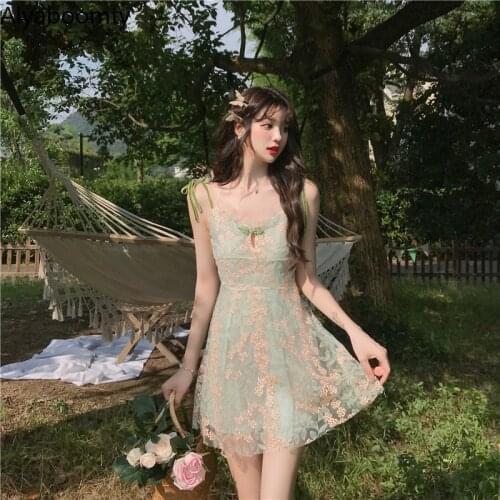 Зеленые летние платья Alyaboomty China At AliExpress