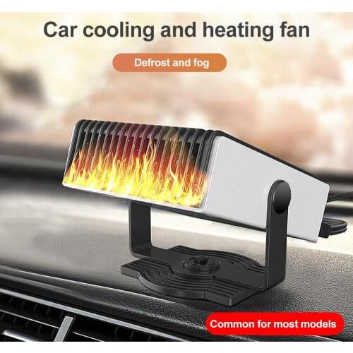 New Car Heater Cross-Border 12v 24v Portable Car Heater Defrost Heater 180-degree Rotation Cooling Fan Fast Heating Low Noise