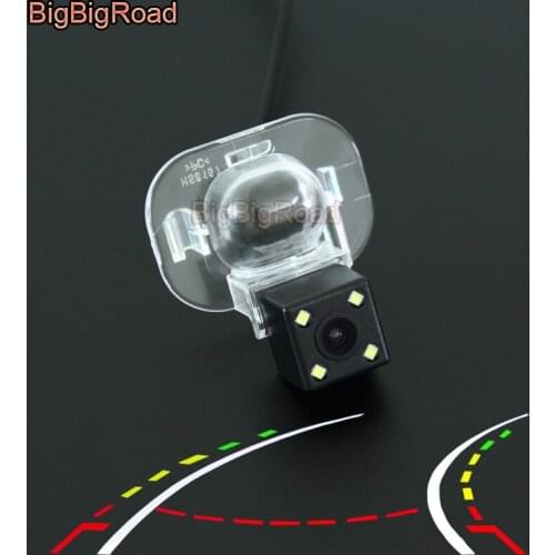 BigBigRoad Car Intelligent Dynamic Tracks Rear View CCD Camera For Kia Forte Accent RB / ix20 / Forte / Cerato / K3 KDM Sedan