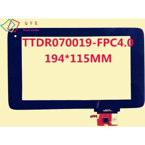 Black 7 Inch P/N TTDR070019-FPC4.0 TTDR070083-FPC-1.0 tablet pc capacitive touch screen glass digitizer panel free shipping