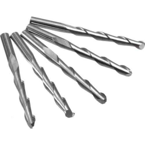 Double-edged Spherical Head Milling NC Rotary Burrs Cemented Carbide Tungsten Ball End Mills 3.175*22mm