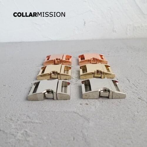 20pcs/lot Metal side release curved buckles durable hardware for security lock dog cat collars diy parts Zinc Alloy 3 kinds