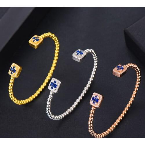 KellyBola Jewelry Ladies Summer Luxury Wedding Zircon Bracelet Ladies Wedding Party CZ Crystal Jewelry Combination