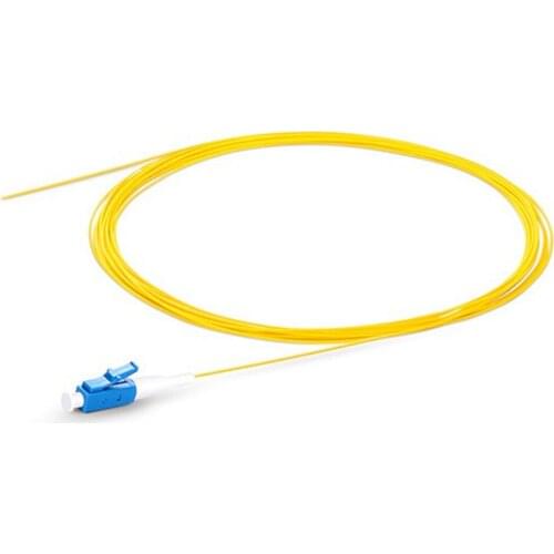 50PCS 100PCS/lot 0.9mm LC UPC 1.5m Single mode fiber optic Pigtail 9/125 Optical fiber pigtail Connector