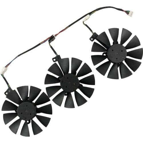 Computer video card Cooling Fan GPU VGA Cooler as replacement For ASUS R9 FURY 4G 4096 strix graphics card cooling