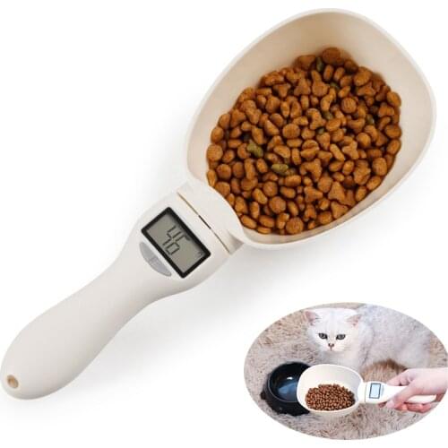 Pet Measuring Spoon Food Measure Spoons Cup Precise Dog Cat Food Detachable Kitchen Tools Scooper Digital Scale with Led Display
