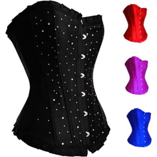 Fashion Corset Underbust Body Shaper Women Body Slimming Chest Harness Chest Compression Vest 5 Colors F0626 with Rhinestions