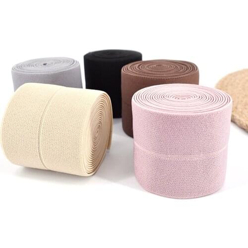 6cm soft and elastic thickening imported double loose belt clothing accessories rubber band underwear edging waist elastic band