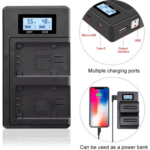 NP-FH50 NP-FH100 NP-FP50 NP-FP90 NP-FV50 NP-FV100 NP-FH40 USB charger For Sony a230 a290 a330 a380 a390 Camera Battery charger