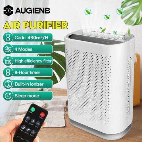 Air Purifier with HEPA Filter Negative Ions Air Cleaner Remove Smoke Dust Automatic Monitors Remote Control Formaldehyde PM2.5