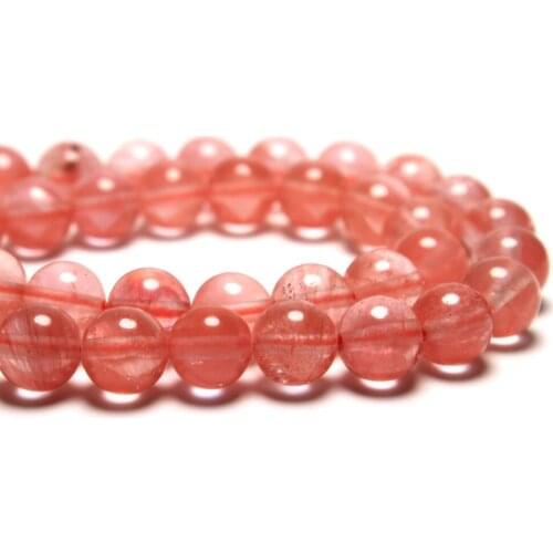 Wholesale Watermelon Red Round Crystal Glass Beads For Jewelry Making DIY Bracelet Necklace 4 6 8 10 12 mm Strand 15