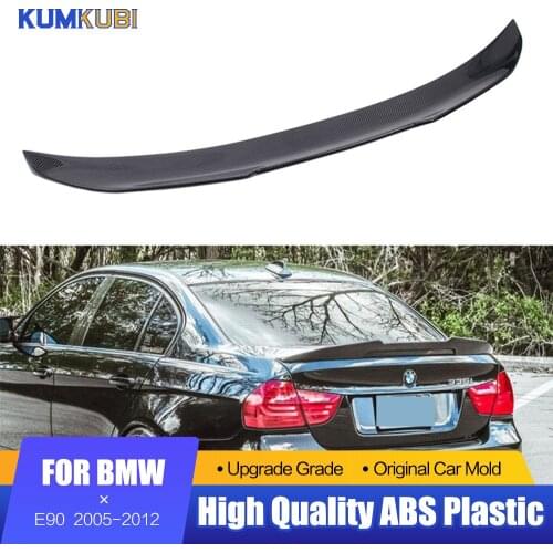 Fit For BMW 3 Series E90 M3 318i 320i 325i 330i 2005-2012 Car Styling Car Spoiler Wing Glossy Black Refit Trunk Lid PSM Spoiler