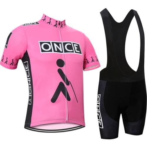 ONCE Cycling Jersey yellow shirt Mtb Short Sleeve Set Equipment Team Clothes Bike ONCE Summer Clothing Pro Bib pant