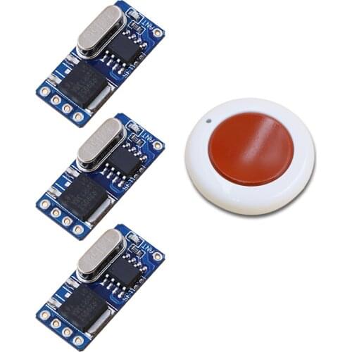 Easy Install DC3.5V-12V Wireless Remote Control Switch System Transmitter with Receiver for Appliances Gate Garage Door 315/433