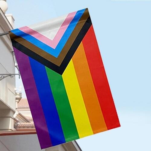 30X45 CM LGBT Rainbow Garden Flag Gay Pride Flags Hanging Flag For Decoration Home Decor