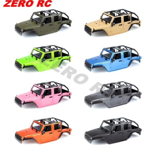 ROCK Crawler 1/10 JEEP WRANGLER RUBICON WITHOUT ROOF Wheelbase 313mm Convertible Hard Body Shell KIT For AXIAL SCX10 RC CAR