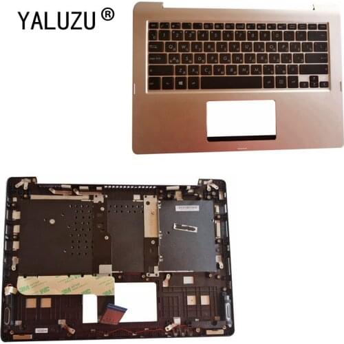 Russian laptop keyboard FOR ASUS TP300 TP300L TP300LD Q302 Q302LA Q304 TP300LA TP300LG TP300UA silver Palmrest upper cover RU