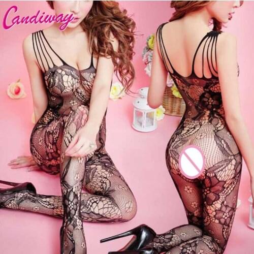 Sexy Lingerie Hot Costumes Stockings Set Women Body Stocking Female Strapless Erotic Body Sexy Sleepwear Erotic Teddy Sex Toys