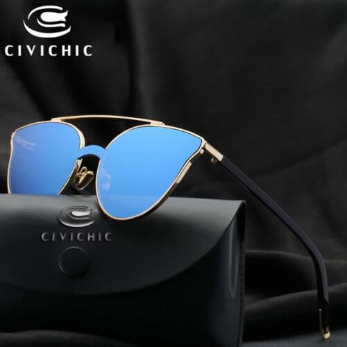 Chic 2020 Cateye Sunglasses Women Retro Eye Glasses Street Snap Mirror Oculos De Sol UV400 Gafas Outdoor Sunscreen Eyewear E243