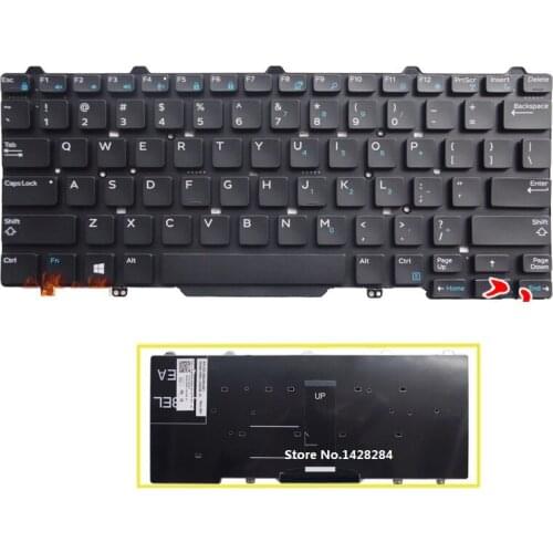 SSEA New laptop US Keyboard For DELL Latitde 3340 E3340 Keyboard without frame