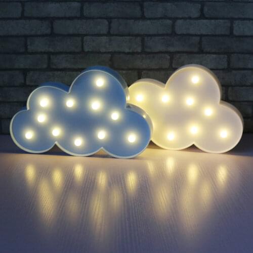 Lovely Cloud LED 3D Cartoon Light Night Light Cute Kids Childrens day Gift Toy For Baby Bedroom Decoration Lamp Indoor Lighting