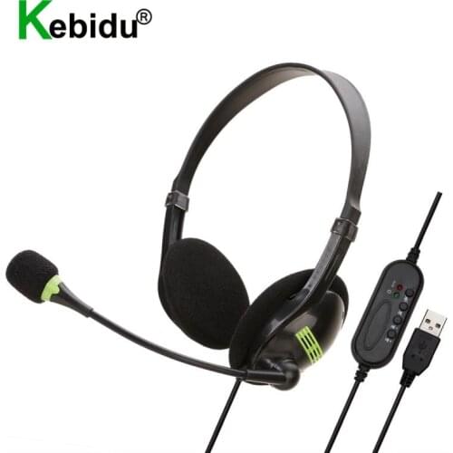 USB Headset with Microphone Noise Cancelling Computer PC Headset Lightweight Wired Headphones for PC /Laptop/Mac/ School/Kids