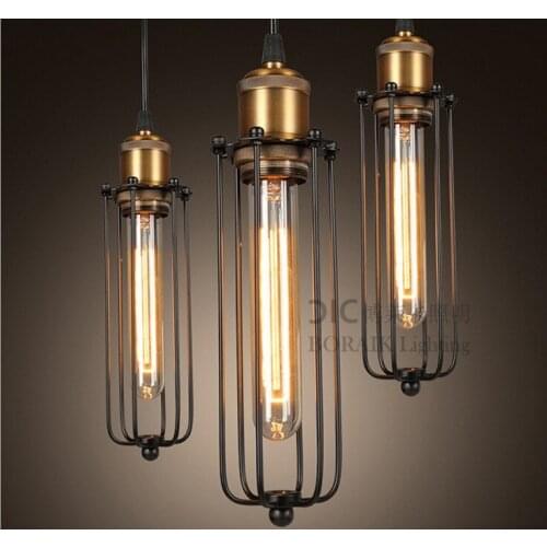 Loft Vintage Industrial Retro Pendant Lamp Edison Light E27 Holder Iron Restaurant Bar Counter Attic Bookstore Lamp