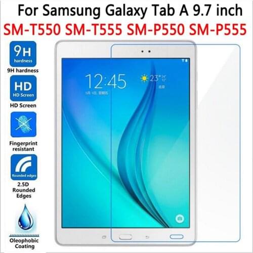 Screen Protector For Samsung Galaxy Tab A 9.7 T550 T551 T555 HD Tempered Glass For SM-T550 9.7" Tablet Premium Protective Film