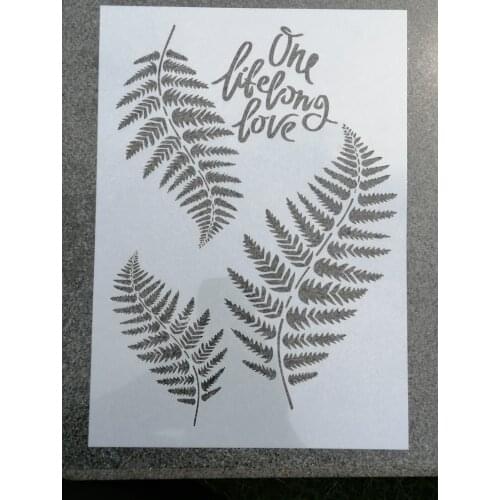 1pc Size A4 A3 A2 Leaves DIY Layering Stencils Wall Painting Scrapbook Coloring Embossing Album Decorative Template