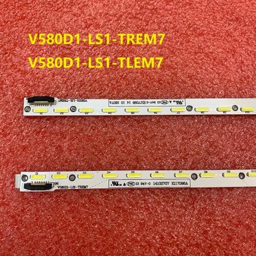 2pcs/set LED Backlight strip For Toshiba 58L8400U 58PUK6809 Panasonic TX-58AX802B V580D1-LS1-TREM7 V580D1-LS1-TLEM7 V580DK2-KS1