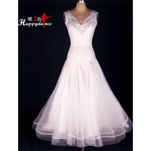 2019 New Costume Sale Ballroom Dance Skirts Newest Design Woman Modern Waltz Tango Dress/standard Competition Dress M054