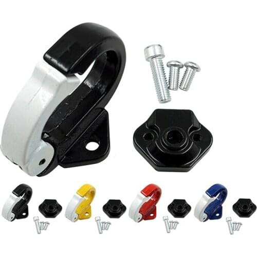 4 Colors Motorcycle Helmet Holder Aluminum Alloy Mount Motorcycle Scooter Helmet Holder Bag Bottle Hook Hanger With Screws