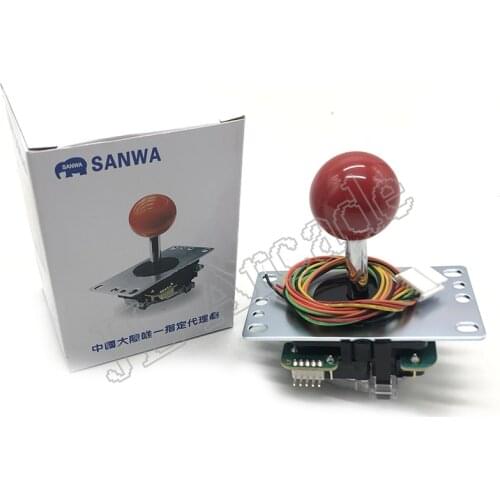 50 pcs original Sanwa JLF-TP-8YT-SK joystick with 5-Pin Wiring Harness for Arcade Game Machine accessories/Cabinet Parts