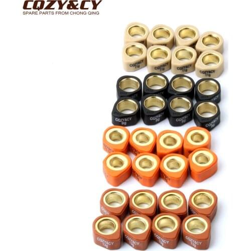 8pc Racing Quality Roller Weights 20x12mm 9g 11g13g 15.5g for Kawasaki J300 Keeway Silverblade Malaguti Madison S Passwo 250cc