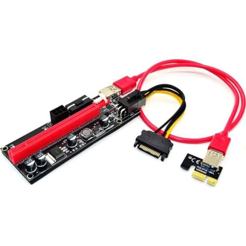 VER009S Pcie Express 1x To 16x Riser Card Adapter Bitcoin ETH ETC Mining Cable
