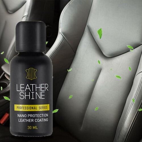 Car Leather Nano Liquid Interior Seat Care Glazing Moisturizing Protective Protection Liquid Plastic Leather Maintenance 30ML