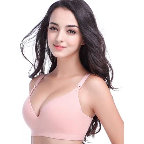 Women Pregnant Bra Women Breastfeeding Bra Underwear Cotton Sleep Nursing Feeding Bras