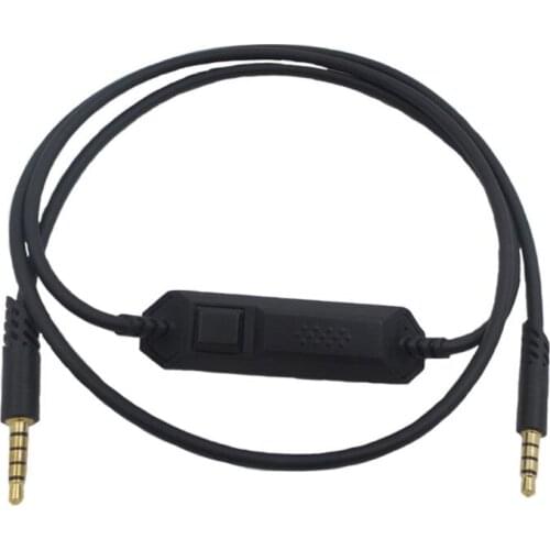 Black Durable AUdio Cable Earphone Cable for Logitech- Astro A10 A40 Gaming Headset Headphones Accessories